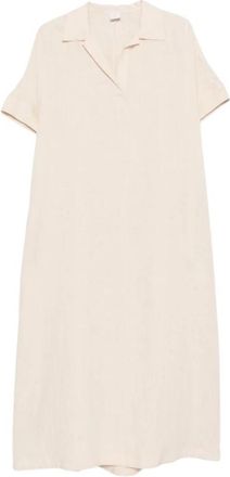 Eleventy Shirt Dress - Dames - Shirt Kleedjes - Beige - S - Kleedjes