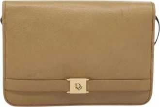 Dior Pre-owned Cross Body Bags, female, Beige, Size: ONE SIZE Pre-owned Vintage Cross Body Bag