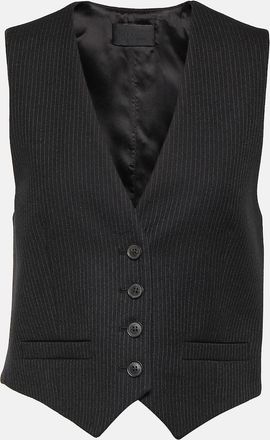 Nili Lotan Ismael pinstriped wool vest