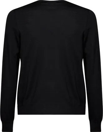 Fendi Mens Knit Sweater Embroidered Virgin Wool Black
