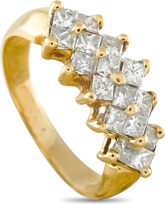 Luxury Bazaar 14K Yellow Gold 1.60ct Diamond Ring MF05-081226