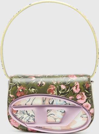 Diesel 1DR-Iconic shoulder bag with floral print - Shoulder Bags - Woman - Multicolor