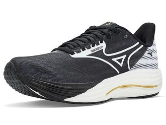 Mizuno Wave Rider 29 Uni Origami Athletic Shoes Black/White : Mens 12.5 - Womens 14 Medium, Synthetic
