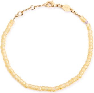 Anni Lu Anni LU Tan Line Beaded Bracelet - Yellow - One Size