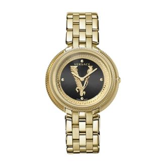 Versace Thea 38mm - Dames - Horloges - Geel - ONE Size - Accessoires