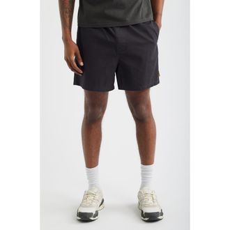Museum of Peace and Quiet Leisure Cotton Twill Shorts in Black at Nordstrom, Size X-Large