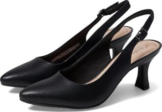 Clarks Kataleyna Step 26171908 Pumps Women Black Leather Kitten Heel GAL1694