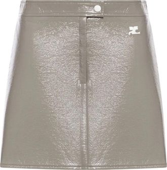Courrèges Reedition Vinyl Mini Skirt