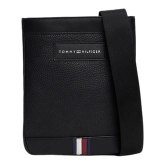 Tommy Hilfiger Heren, Tassen, Zwart, Maat: ONE Size Leer