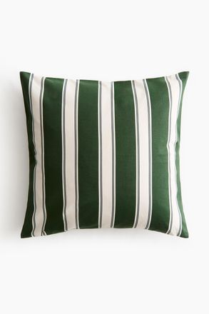 H&M Outdoor-Kissenh&uuml;lle - Dunkelgr&uuml;n/Gestreift