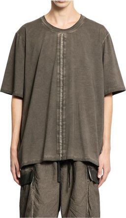 Uma Wang T-Shirts, male, Brown, Size: M Overdyed Cotton T-Shirt