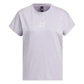 adidas (WMNS) adidass Lounge Silky T-Shirt Asia Sizing Purple IM8860