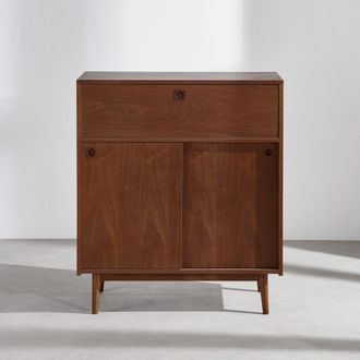 Maisons du monde Mueble bar vintage de 2 puertas con trampilla y hueco 90 cm