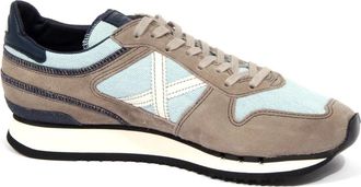 Munich Vintage taupe/blauwe jeans schoenen - Heren - Sneakers - Veelkleurig - 45 EU - Schoenen