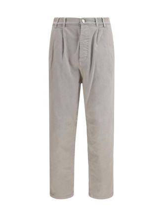 Brunello Cucinelli Grey Mid Rise Jeans