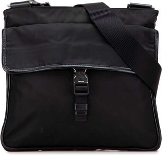 Prada Pre-owned Prada Tessuto Zip Top Crossbody PLJFNYWJZFNSMGBK