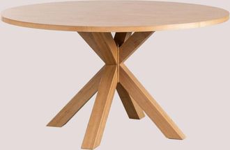 Sklum Sklum - Mesa de Comedor Redonda en mdf (Ø140 cm) Pleven