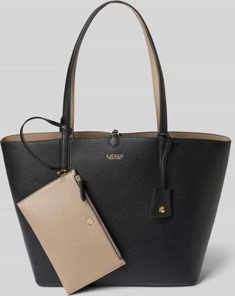 Lauren Ralph Lauren Shopper in Leder-Optik in Black, Größe 1