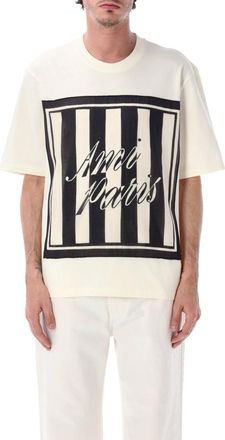 Ami Off White Crew Neck T-Shirt