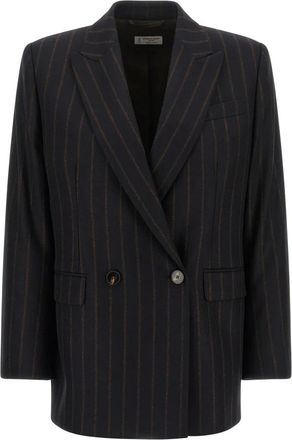 Alberto Biani Formele Blazers - Dames - Blazers - Blauw - S - Wol - Jassen