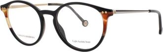 Carolina Herrera Demo Oval Ladies Eyeglasses HER 0166 0WR7 51