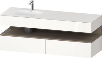 Duravit Qatego Lavabo Encastrado Con Base De Lavabo Consola, - Duravit
