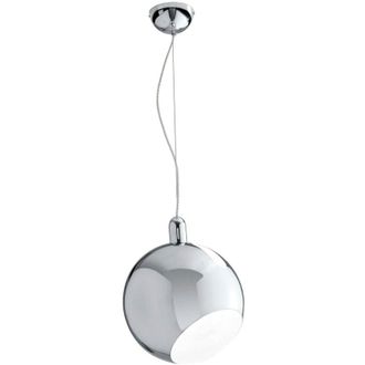 Fan Europe Fan Europe - Sospensione narciso in metallo cromo specchiato con sfera orientabile 30 cm