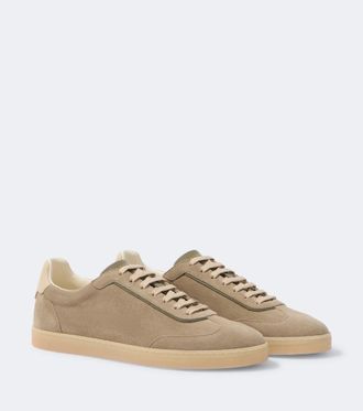 Brunello Cucinelli Zapatillas de ante con piel