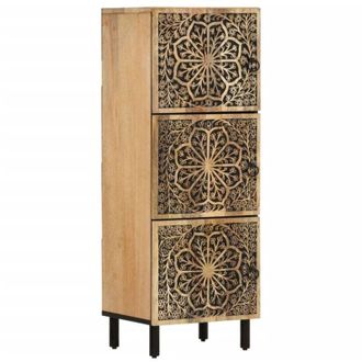 vidaXL Side Cabinet 40x33x110 cm Solid Wood Mango vidaXL