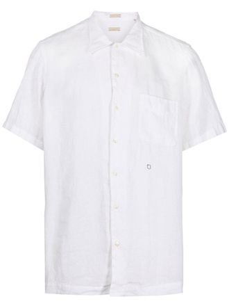 Massimo Alba short-sleeved linen shirt - men - Linen/Flax/Cotton - M - White