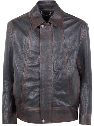 Golden Goose Journey Ms Bomber Jacket Prince Nappa Leather