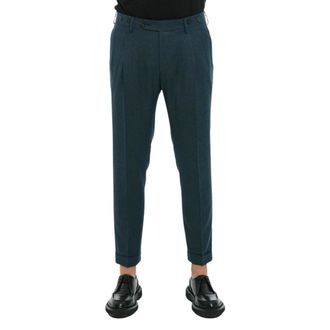 Berwich Heren, Broeken, Blauw, Maat: XL Wol