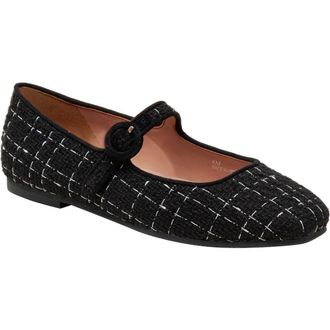 Linea Paolo Marley Mary Jane Flat in Black-White Plaid at Nordstrom Rack, Size 10