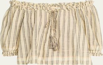 Ulla Johnson Paros Stripe Coverup Top