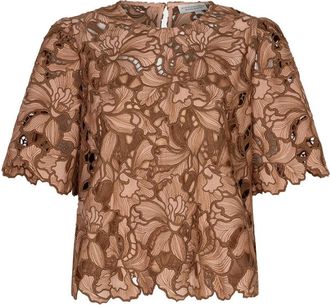 Amaya Amsterdam Overhemden, Dames, Bruin, S, Meggan Top