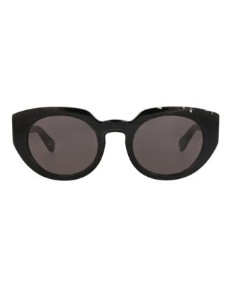 Chlo&eacute; Round-Frame Recycled Acetate Sunglasses