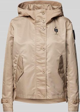 Blauer Jacke mit Kapuze Modell MARCELA in Beige, Gr&ouml;&szlig;e XL