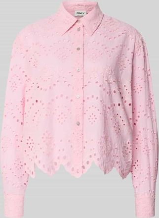 Only Regular Fit Hemdbluse aus reiner Baumwolle Modell VALAIS in Rosa, Gr&ouml;&szlig;e XL