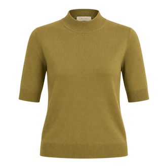 iBlues Jersey de cuello alto acanalado - Knitwear - Mujer - Verde - M