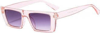 Generic Mens Outdoor Vacation Sunglasses Commuting Vacation Womens Sports Sun Glasses(Pink)