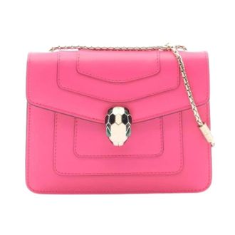 Bulgari Pre-owned Vintage Schoudertas - Dames - Vintage Schoudertas - Roze - ONE Size - Leer - Vintage
