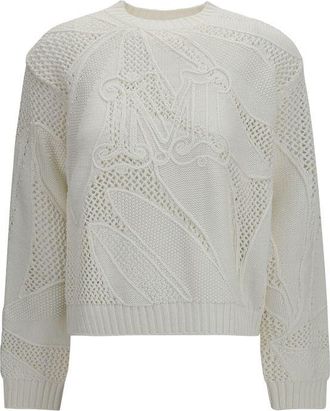 Max Mara White Cotton Womens Sweatshirt