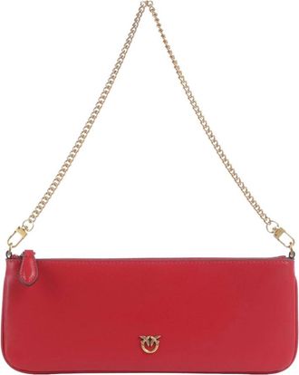 Pinko Half Moon Horizontal Mini - Dames - Mini tas - Rood - ONE Size - Katoen - Tassen