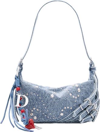 Desigual Small Denim Shoulder Bag in Light Blue at Nordstrom