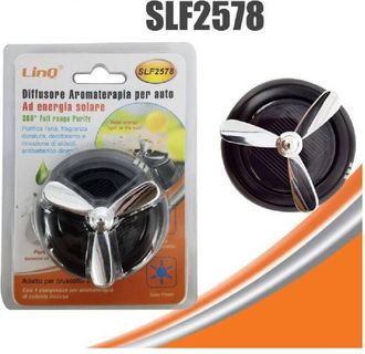 Trade Shop Trade Shop - Diffusore Aroma Aromaterapia Profumo Ad Energia Solare Per Auto Cruscotto Slf2578