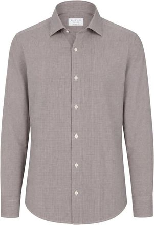 Xacus Gecustomiseerd overhemd met lange mouwen - Heren - Casual Overhemden - Bruin - M - Leer - Overhemden