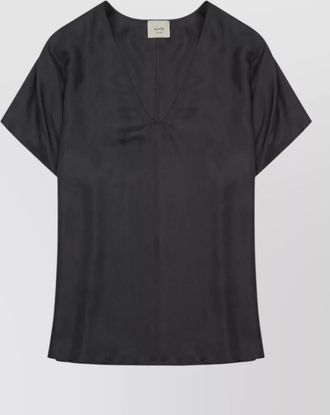 Alysi silk twill blouse