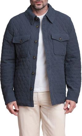 Bagatelle Quilted Shirt Jacket in Steel Blue at Nordstrom, Size X-Large