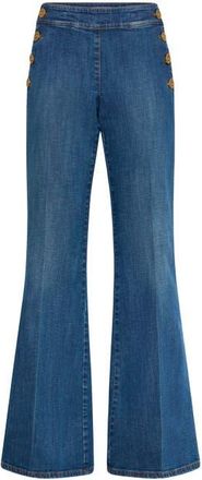 Maison Common Sailor Jeans With Bootcut in Blue at Nordstrom, Size 42