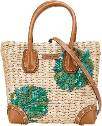 Michael Kors Pre-owned Mini Bags, female, Beige, Size: ONE SIZE Pre-owned Mini Bag